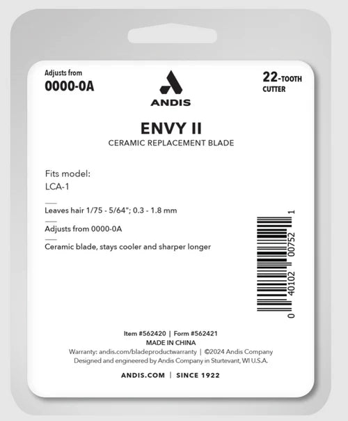 Andis Envy II Phaze Blade w/ Ceramic Cutter