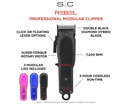 StyleCraft Rebel Professional Super-Torque Modular Cordless Clipper