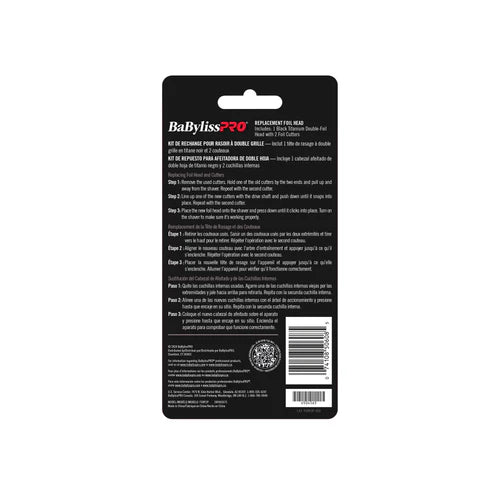 BaBylissPRO FOILFX02 Double Replacement Foil w/ Cutters for FXFS2P