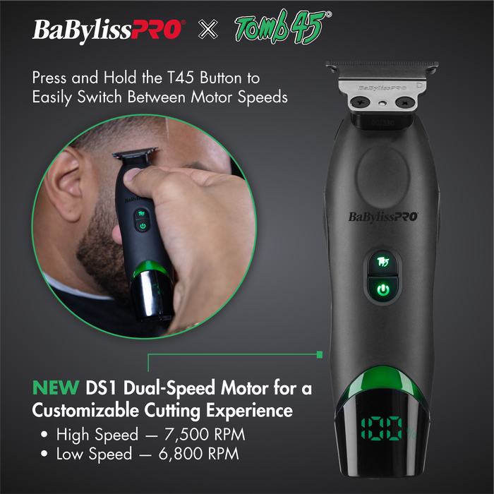 BaBylissPRO x Tomb45® Wireless-Charging Trimmer