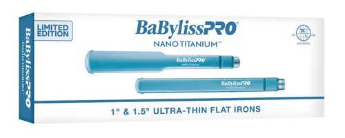 BaBylissPRO Nano Titanium 1" & 1.5" Ultra-Thin Flat Iron Duo Value Pack