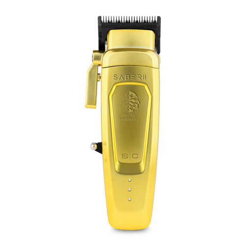 StyleCraft Saber 2.0 Cordless Modular Clipper w/ High-Torque Digital Brushless Motor - Gold