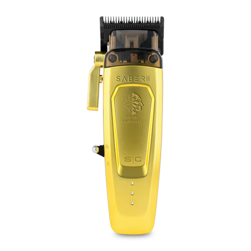 StyleCraft Saber 2.0 Cordless Modular Clipper w/ High-Torque Digital Brushless Motor - Gold